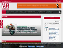 Tablet Screenshot of pazcondignidad.org